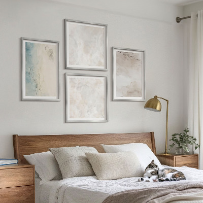 Composizione di 4 quadri texture di pittura ad acquerello
