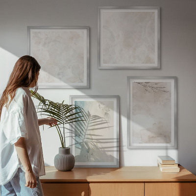 Composizione di 4 quadri texture di pittura ad acquerello
