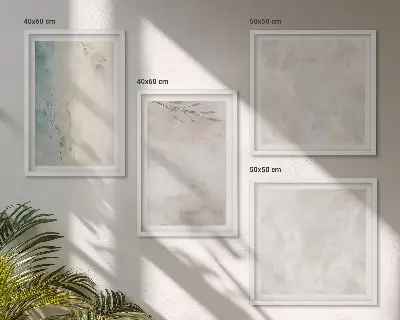 Composizione di 4 quadri con texture di pittura ad acquerello
