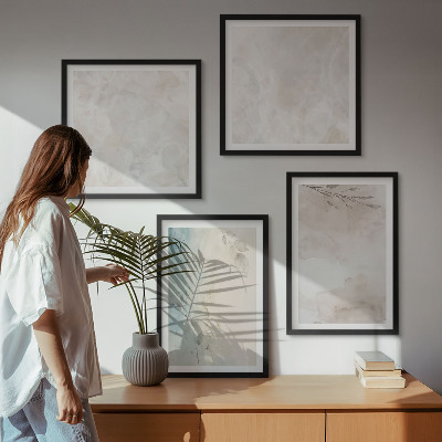 Composizione di 4 quadri texture di pittura ad acquerello