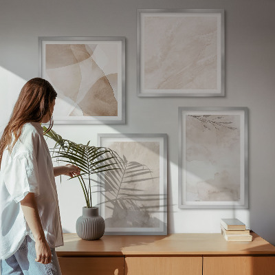 Galleria a parete Colori ad acquerello, texture boho