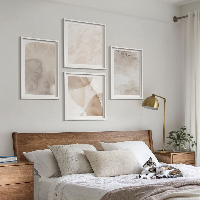 Galleria a parete Colori ad acquerello, texture boho