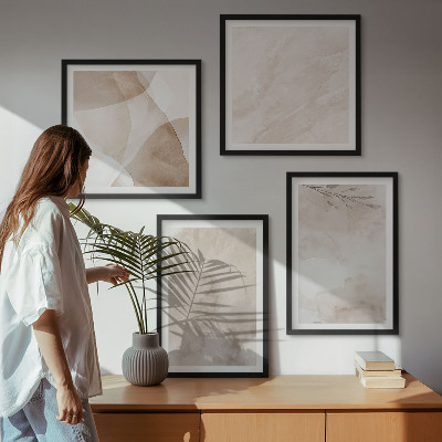 Galleria a parete Colori ad acquerello, texture boho