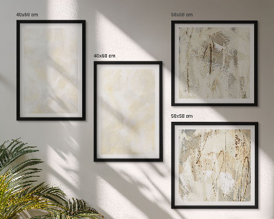 Composizione di 4 quadri Design di pittura dalla texture brillante