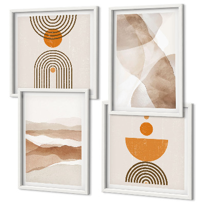 Polittico con cornice Strutture ombre minimalismo