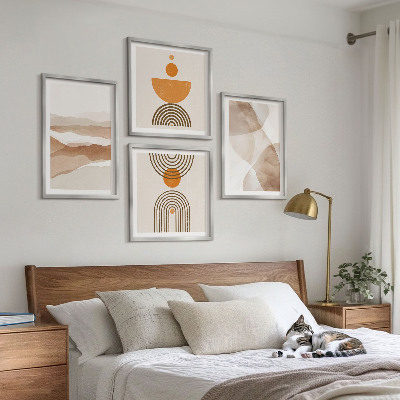 Polittico con cornice Strutture ombre minimalismo