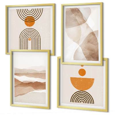 Polittico con cornice Strutture ombre minimalismo
