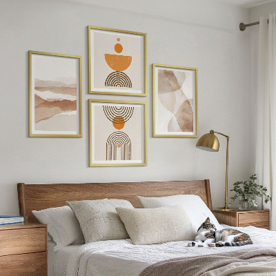 Polittico con cornice Strutture ombre minimalismo