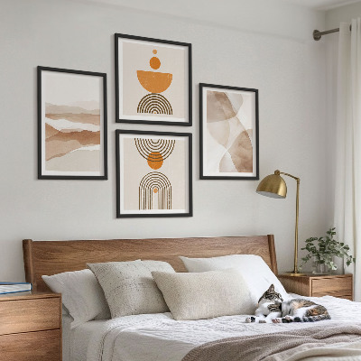 Polittico con cornice Strutture ombre minimalismo
