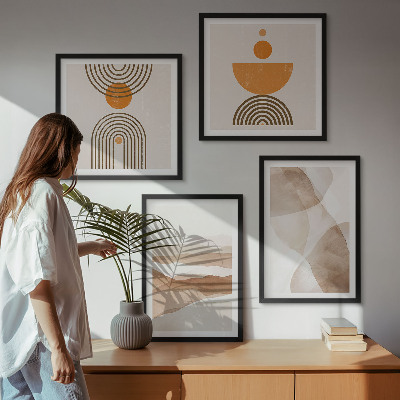 Polittico con cornice Strutture ombre minimalismo