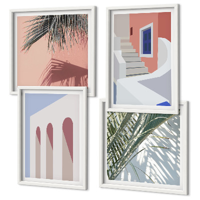 Galleria a parete Illustrazioni di architettura urbana