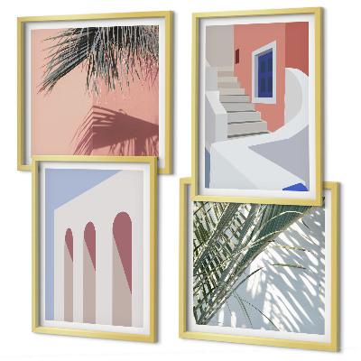 Galleria a parete Illustrazioni di architettura urbana