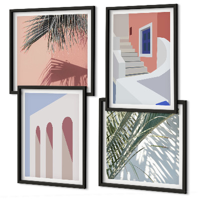 Galleria a parete Illustrazioni di architettura urbana