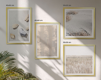Polittico con cornice Trame naturali in stile boho