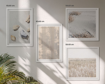 Polittico con cornice Trame naturali in stile boho