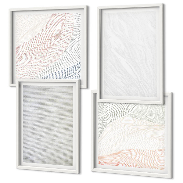 Polittico con cornice Strutture luminose, motivi di sabbia