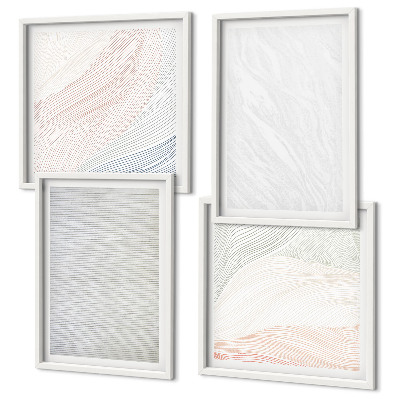 Polittico con cornice Strutture luminose, motivi di sabbia