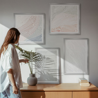 Polittico con cornice Strutture luminose, motivi di sabbia