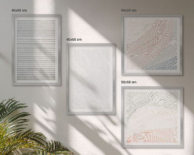 Polittico con cornice Strutture luminose, motivi di sabbia