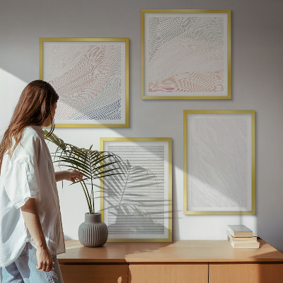Polittico con cornice Strutture luminose, motivi di sabbia