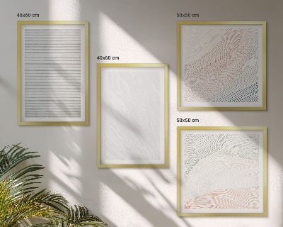 Polittico con cornice Strutture luminose, motivi di sabbia