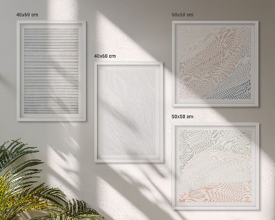Polittico con cornice Strutture luminose, motivi di sabbia