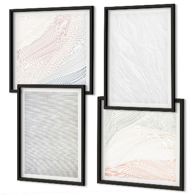 Polittico con cornice Strutture luminose, motivi di sabbia