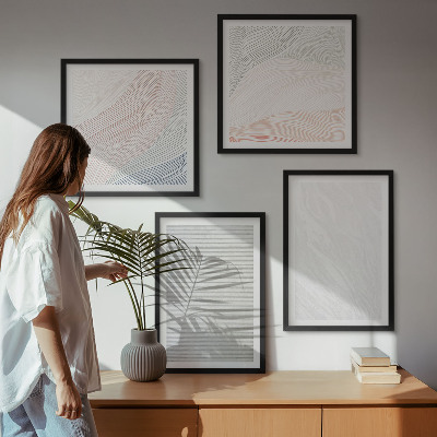 Polittico con cornice Strutture luminose, motivi di sabbia