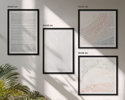 Polittico con cornice Strutture luminose, motivi di sabbia