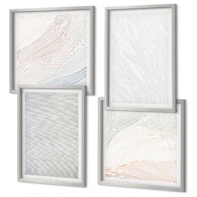 Polittico con cornice Strutture luminose, motivi di sabbia