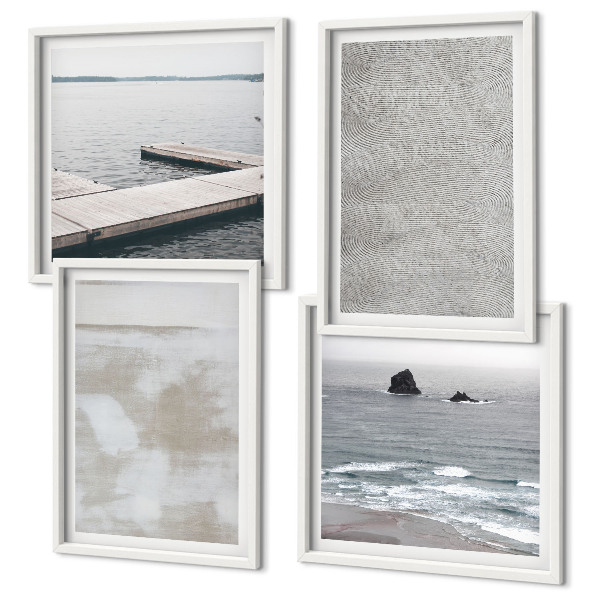 Polittico con cornice Design astratto, texture moderne