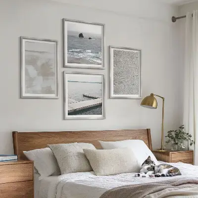 Polittico con cornice con design astratto e texture moderne