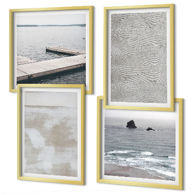 Polittico con cornice Design astratto, texture moderne
