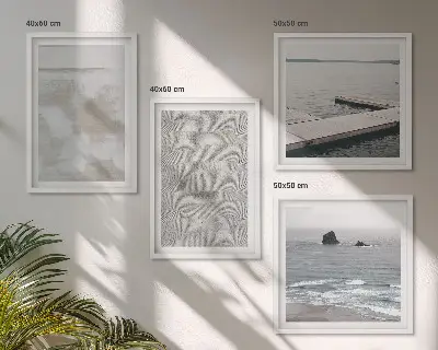 Polittico con cornice con design astratto e texture moderne