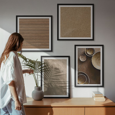 Composizione di 4 quadri Strutture moderne in pietra