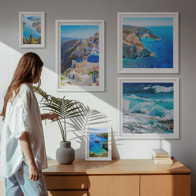 Set di quadri incorniciati Paesaggio del Mar Egeo