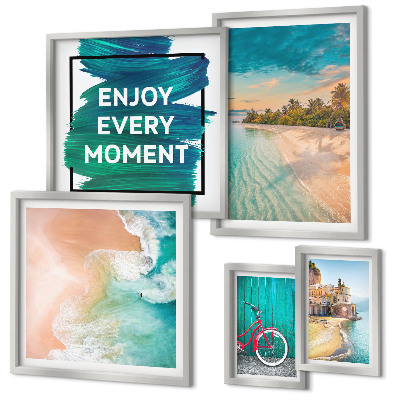 Set di 5 quadri Spettacolo di vacanza