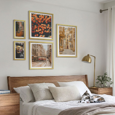 Set di 5 quadri Incantevoli strade di sapori