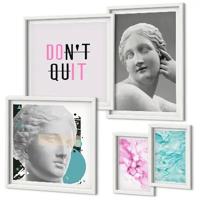 Set di quadri incorniciati decorazioni in stile classico moderno