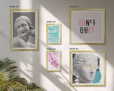 Set di quadri incorniciati decorazioni in stile classico moderno