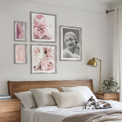 Polittico con cornice Sculture floreali classiche