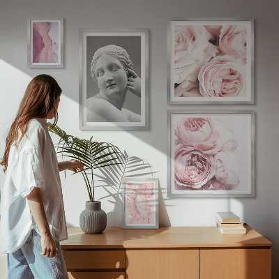 Polittico con cornice Sculture floreali classiche
