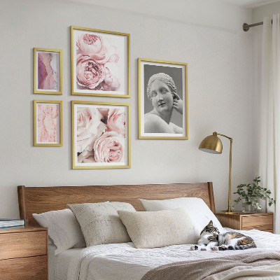 Polittico con cornice Sculture floreali classiche