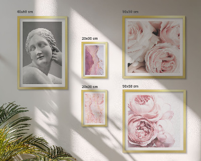 Polittico con cornice Sculture floreali classiche