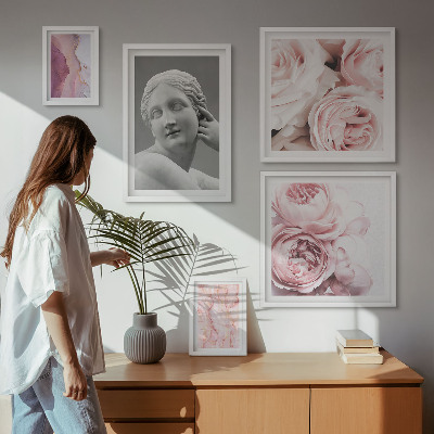 Polittico con cornice Sculture floreali classiche