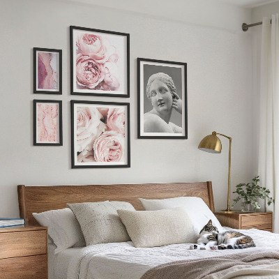 Polittico con cornice Sculture floreali classiche
