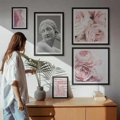 Polittico con cornice Sculture floreali classiche