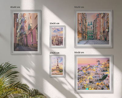 Set di 5 quadri Incantevoli città europee