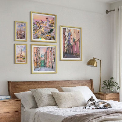 Set di 5 quadri Incantevoli città europee