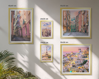 Set di 5 quadri Incantevoli città europee
